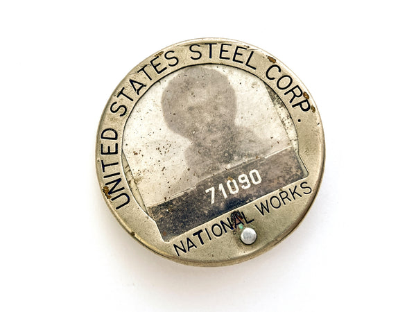 U.S. Steel Photo ID Badge in shadow