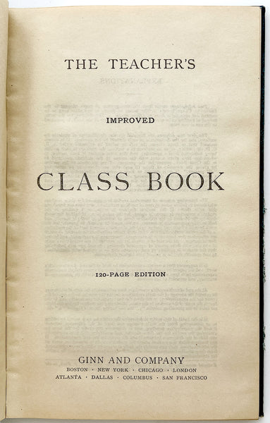 The Teacher's Improved Class Book, 120-page edition