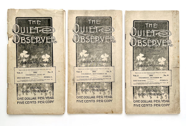 The Quiet Observer, Vol. 2, Nos. 2, 5 and 6 [3 issues]