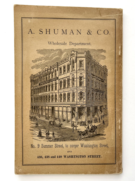 The Housewife's Companion: Presented with the Compliments of A. Shuman & Co., Wholesale and Retail Boys' Clothiers, 440 Washington Street, Boston.
