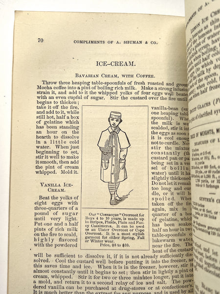 The Housewife's Companion: Presented with the Compliments of A. Shuman & Co., Wholesale and Retail Boys' Clothiers, 440 Washington Street, Boston.