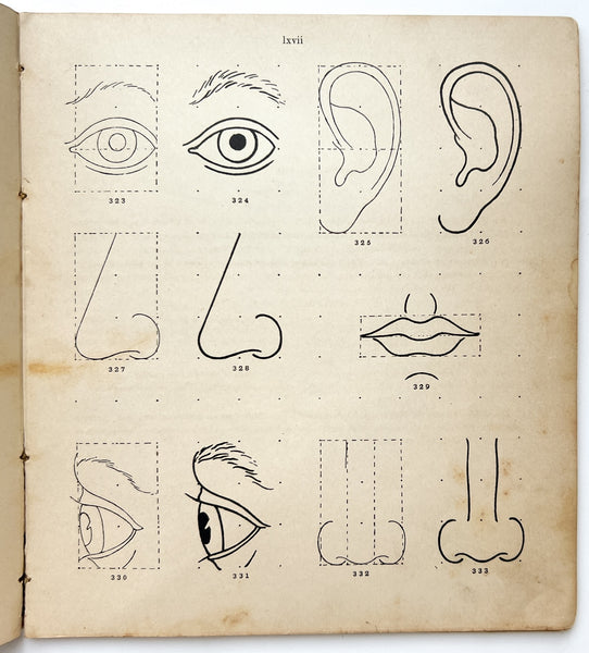 Illustrative Hand-Book of Drawing, containing over three hundred illustrations including dictation exercises, outlines of familiar objects—vegetables, fruits, flowers, and human and animal forms