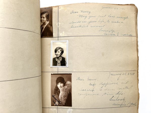 "My Record Book" compiled by Annunzia "Nancy" Arnao, 1928 graduate of the South Philadelphia High School for Girls