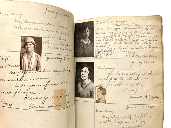 "My Record Book" compiled by Annunzia "Nancy" Arnao, 1928 graduate of the South Philadelphia High School for Girls
