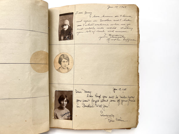 "My Record Book" compiled by Annunzia "Nancy" Arnao, 1928 graduate of the South Philadelphia High School for Girls