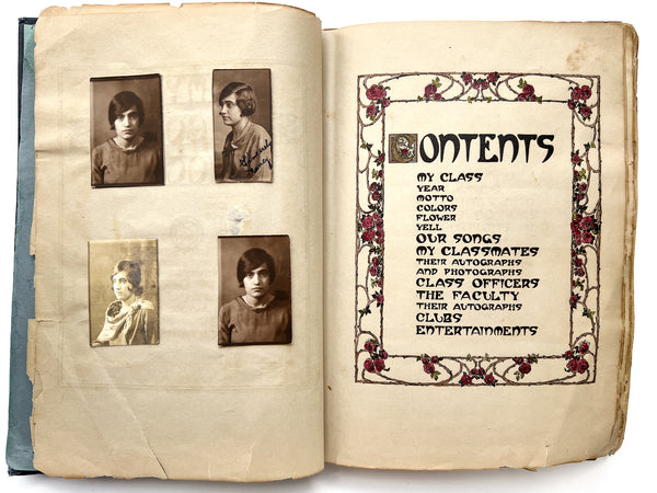 "My Record Book" compiled by Annunzia "Nancy" Arnao, 1928 graduate of the South Philadelphia High School for Girls