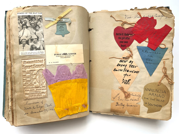 "My Record Book" compiled by Annunzia "Nancy" Arnao, 1928 graduate of the South Philadelphia High School for Girls