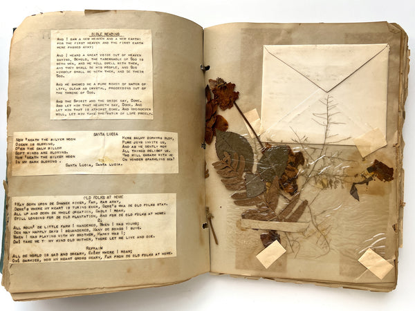 "My Record Book" compiled by Annunzia "Nancy" Arnao, 1928 graduate of the South Philadelphia High School for Girls