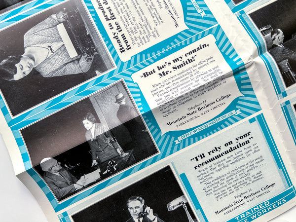 Annual Catalog of the Mountain State Business College [with]  Mountain State Business College Journal "Testimonial Edition" [and] 10 misc items, in original mailing envelope
