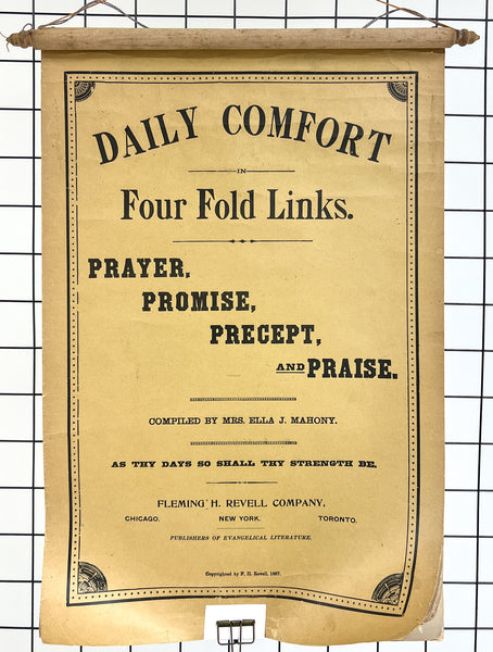 Daily Comfort in Four Fold Links. Prayer, Promise, Precept, and Praise.