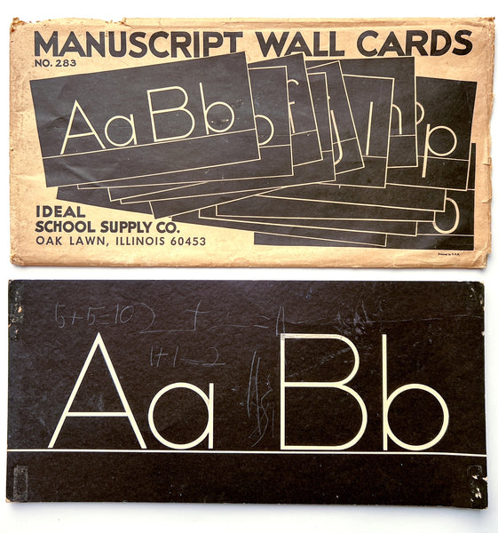 Manuscript Wall Cards no. 283 (with child art on the versos)