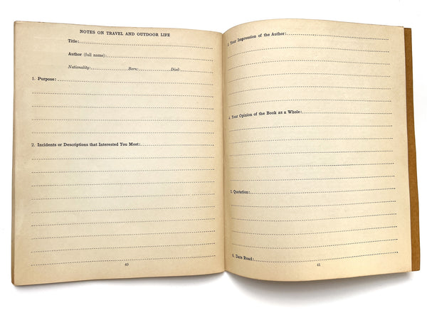 Book Notes: Outlines and Lists of Recommended Reading