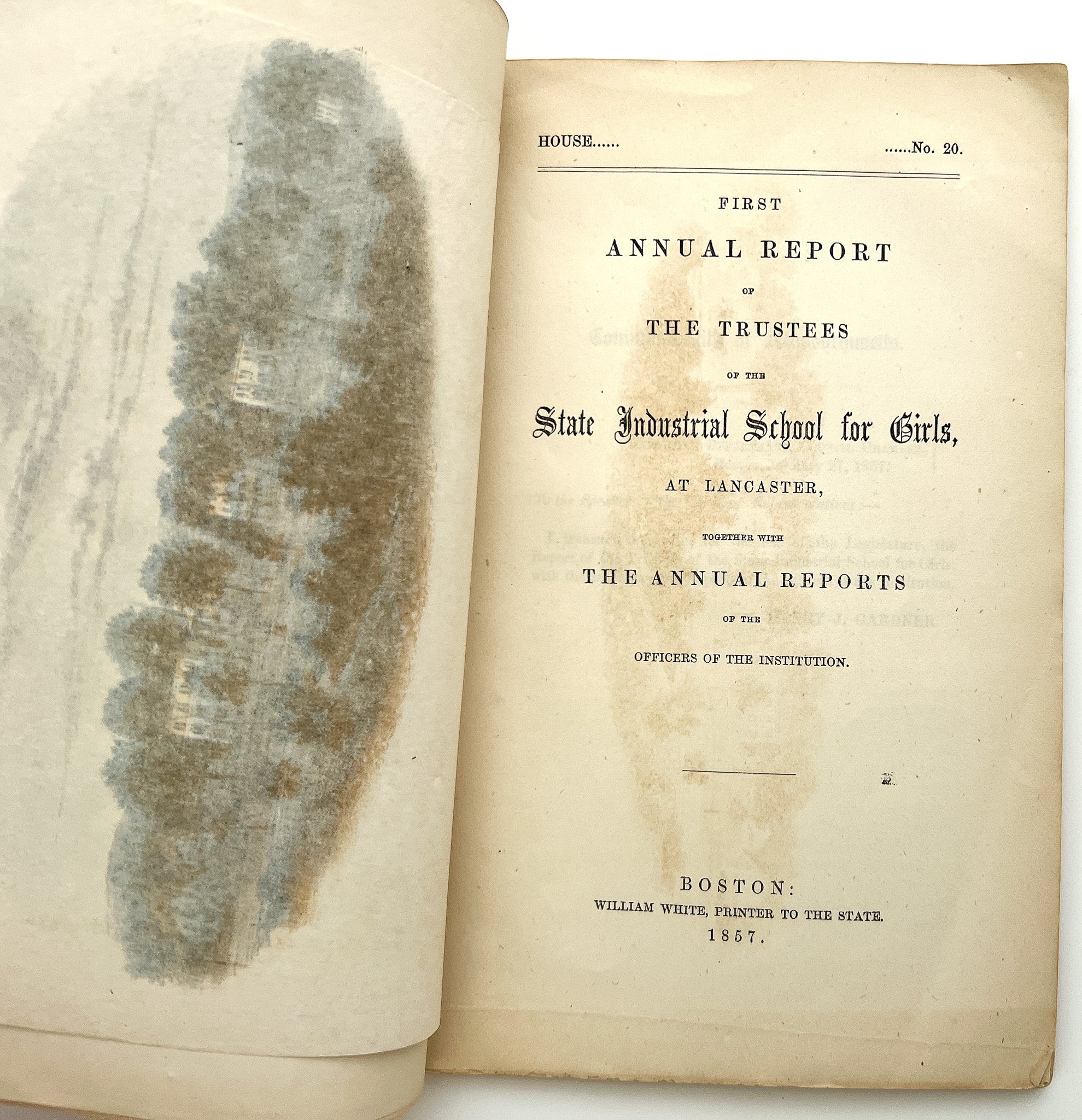 First Annual Report of the Trustees of the State Industrial School for Girls at Lancaster