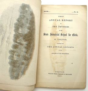 First Annual Report of the Trustees of the State Industrial School for Girls at Lancaster
