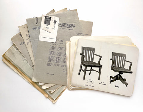 Archive of catalog material and correspondence between the Stow-Davis Furniture Company and First National Bank in Binghamton, New York, regarding the furnishings for their new building (1929-1939)