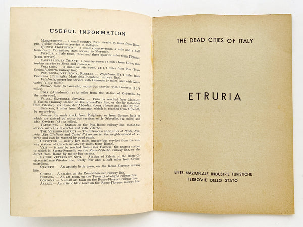 The Dead Cities of Italy: Etruria