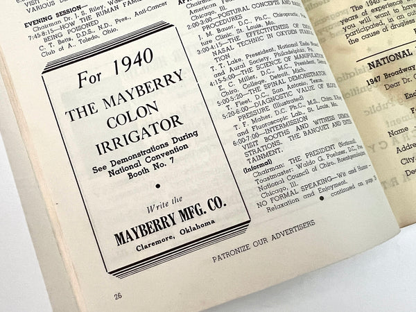 Five issues of The Journal of Drugless Physicians, 1939-1940