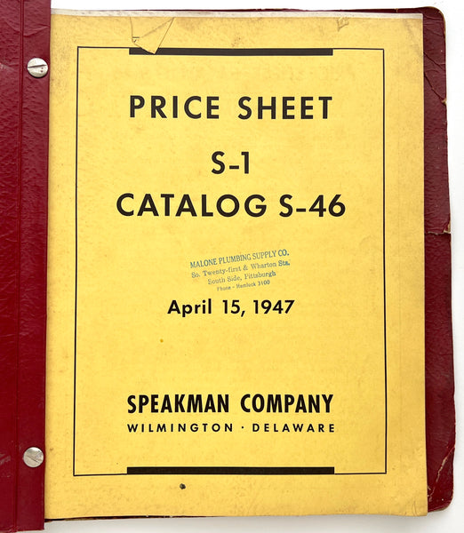 Speakman Showers and Fixtures, Catalog S
