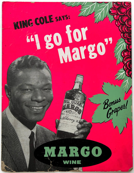 King Cole Says: "I go for Margo" advertising board
