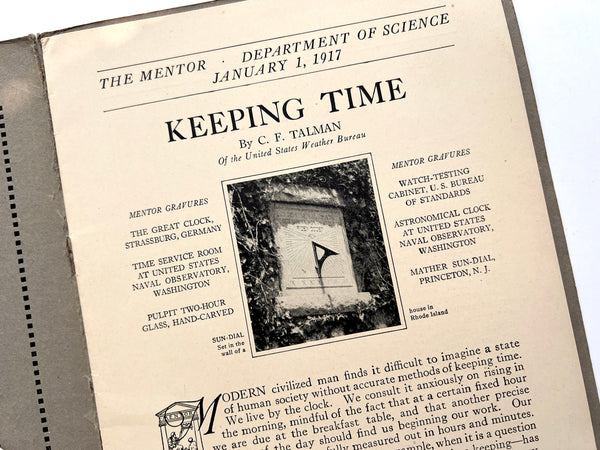 Keeping Time (The Mentor Serial No. 122: January 1, 1917. Department of Science Volume 4 Number 22)