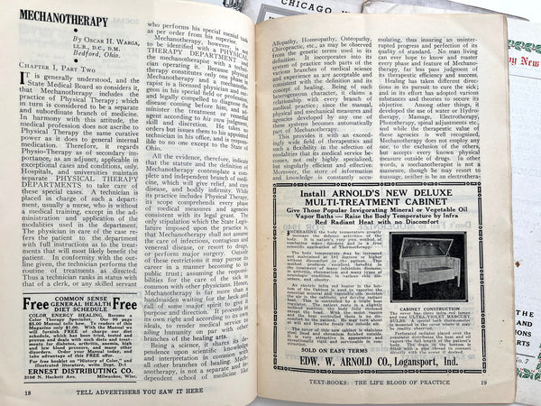 Five issues of The Journal of Drugless Physicians, 1939-1940