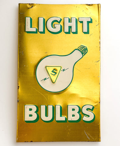 Sylvania Light Bulbs retail display sign
