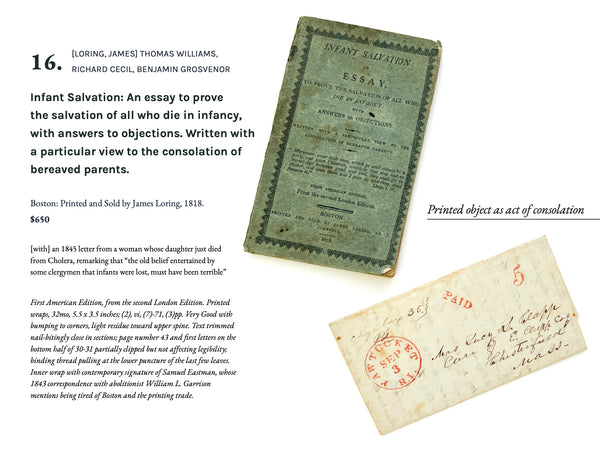 Infant Salvation: An essay to prove the salvation of all who die in infancy, with answers to objections. Written with a particular view to the consolation of bereaved parents.
