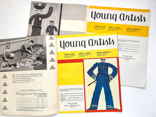 The Prang Young Artists Series Book One, Two and Three with Teacher's Manual 1, 2, 3 (6 volumes)