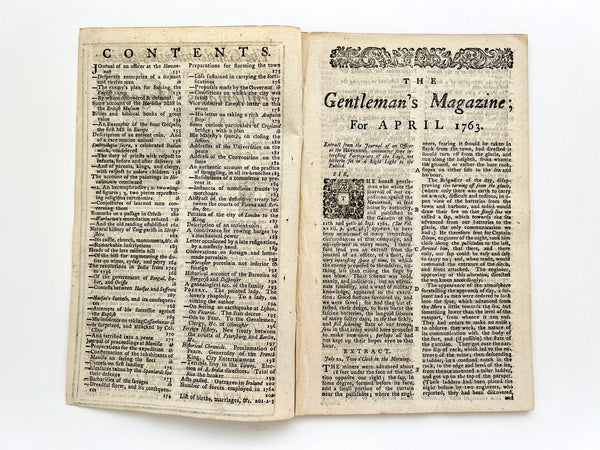 The Gentleman's Magazine for April 1763