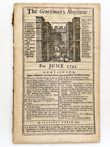 The Gentleman's Magazine for June 1743