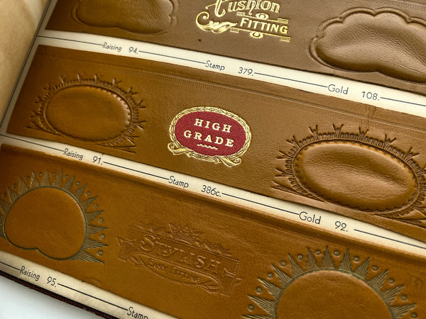 Specimen Book of Gilt Embossed Labels for Hats and Leather Goods