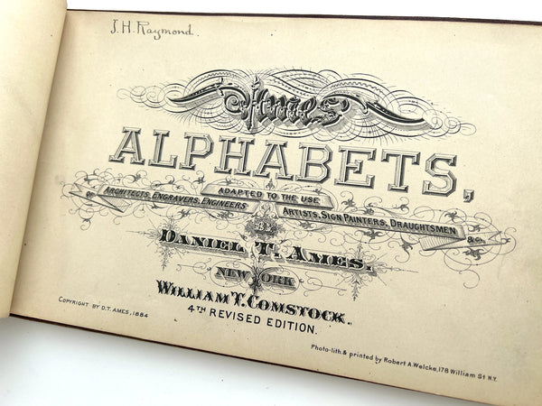 Ames' Alphabets : adapted to the use of architects, engravers, engineers, artists, sign painters, draughtsmen, &c.