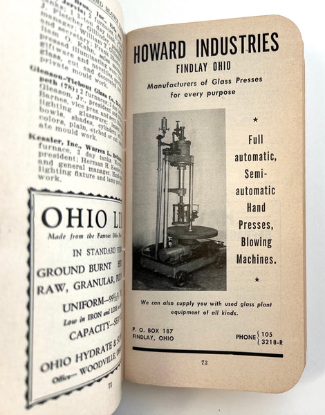Glass Factory Directory, 1952