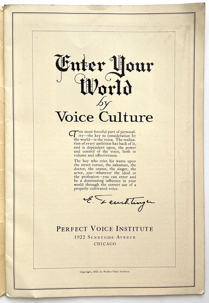 Enter Your World by Voice Culture