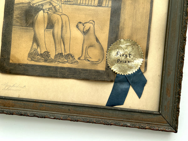 National Book Week student drawing competition, first prize (framed)