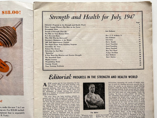 Strength and Health for July, 1947 (Magazine)