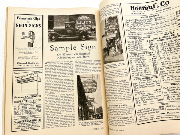 Signs of the Times: The National Journal of Display Advertising, June 1931. Vol. 68, No.1