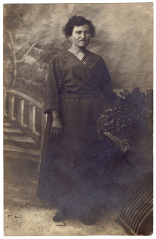 RPPC Portrait of an Italian woman gifted to her brother (photograph)