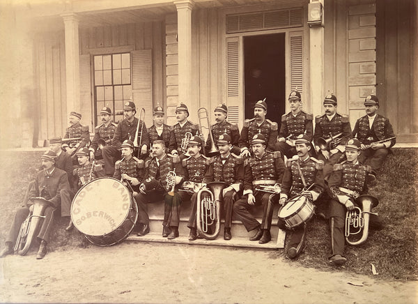 South Berwick Cadet Band (Framed collective photo of brass musicians in uniform)