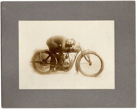 Early Indian Motorcycles Studio Photograph