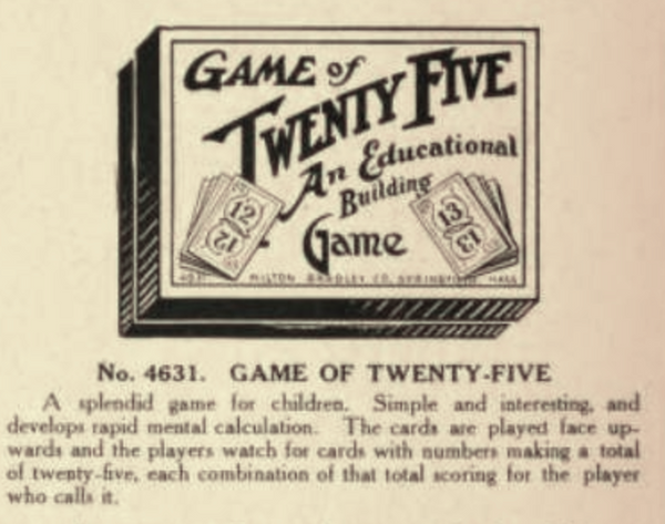 Game of Twenty-Five: An Educational Building Game (#4631)