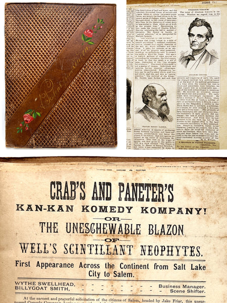 Southern scrapbook with Roanoke College satire and Confederate sympathies