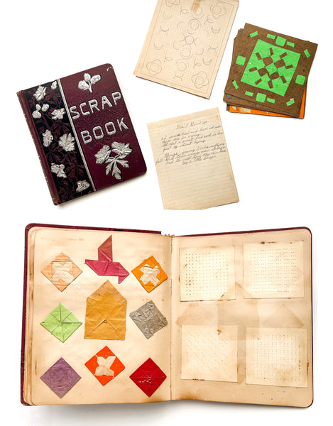 Specimens of Melvina Townsend’s work in the Kindergarten School, 1893 & 1894, 5 & 6 years of age…