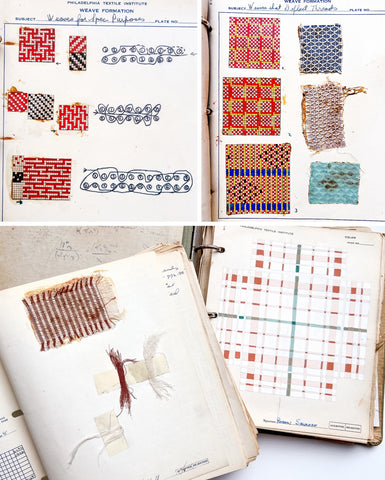 Philadelphia Textile Institute: Two sets of notes in Fabric Analysis and Weave Formation