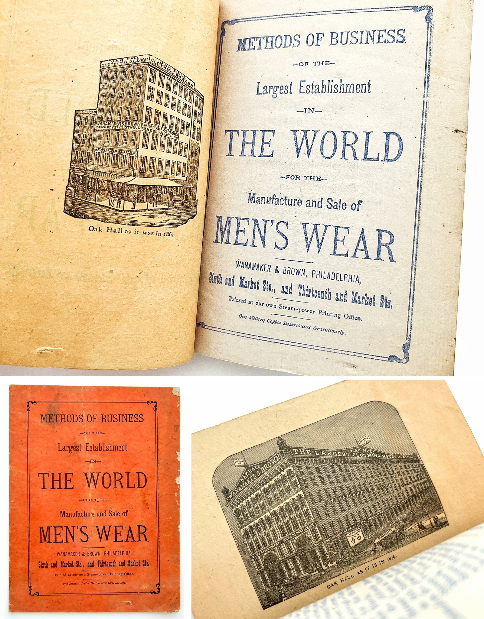 Methods of Business of the Largest Establishment in the World for the Manufacture and Sale of Men's Wear