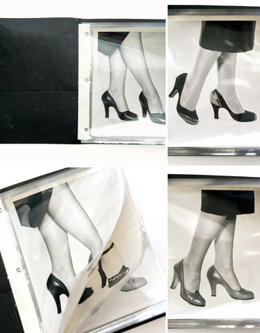 8 photographs of women's footwear (with legs)