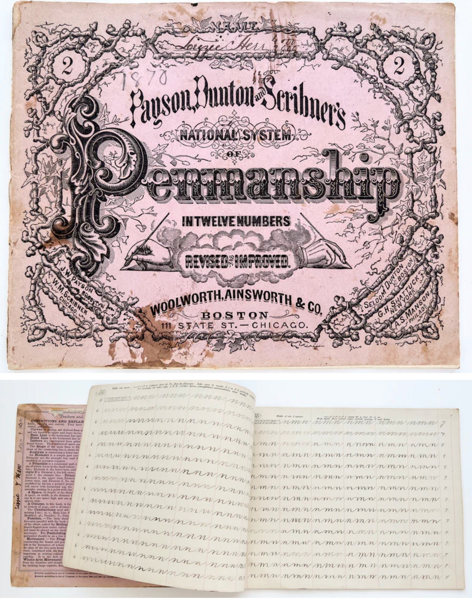 1867 - Payson, Dunton & Scribner's National System of Penmanship in Twelve Numbers, Revised and Improved (Volume Number 2)