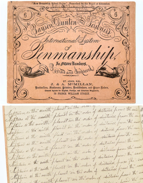 1870 - Payson, Dunton & Scribner's International System of Penmanship in Fifteen Numbers, Revised and Improved (Volume Number 6) "New Brunswick School Series"