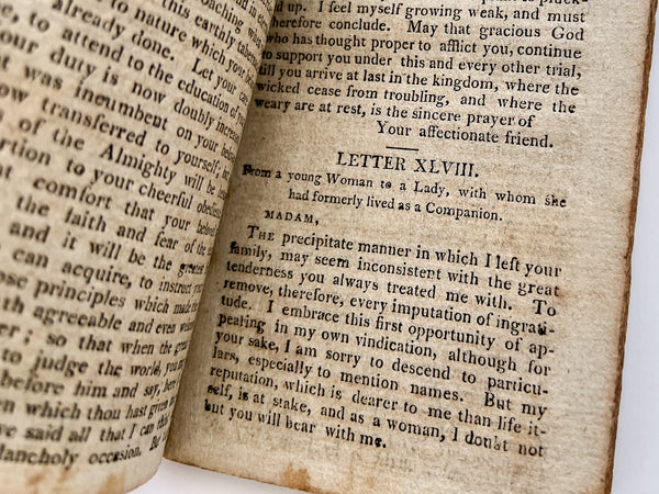 The New and Complete Letter-Writer: Containing a Course of Interesting Original Letters, on the Most Important, Instructing, and Entertaining Subjects. And a Set of Complimentary Cards...