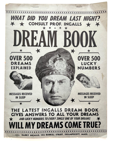 Prof. Ingalls DREAM BOOK... [Gives answers to all your dreams... Will my dreams come true?]